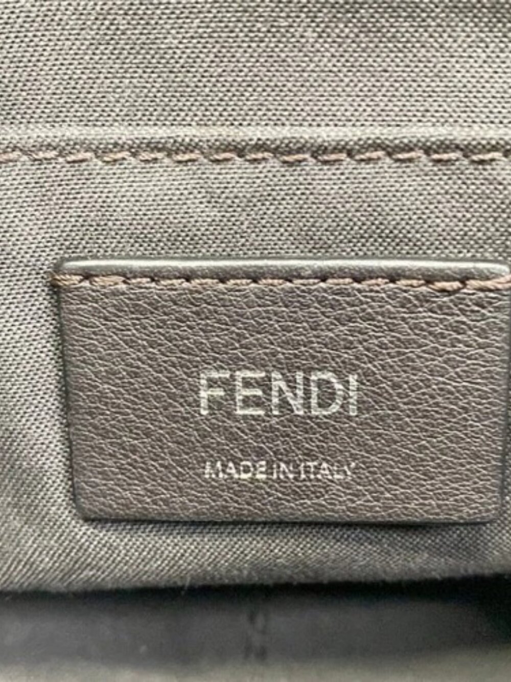FENDI Mini By The Way 8BL145 Black Dark Brown Leather Handbag - Picture 9 of 15